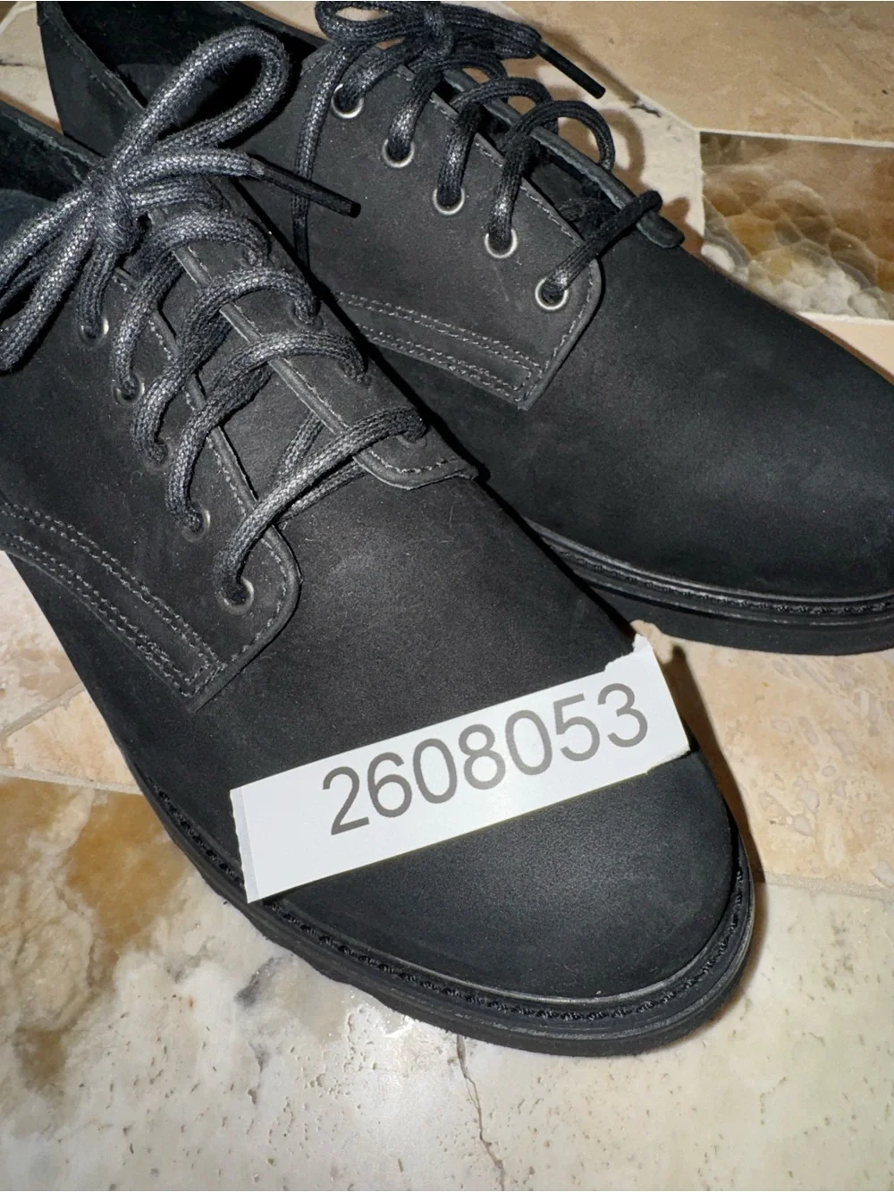 Rockport Waterproof Black Leather Oxford Shoes Women’s 9W Wide Lace Up WR5649